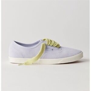 VANS Authentic Low Pro Fat Lace Lilac Purple Suede Shoes Women 7.5 Men 6 EUR 38